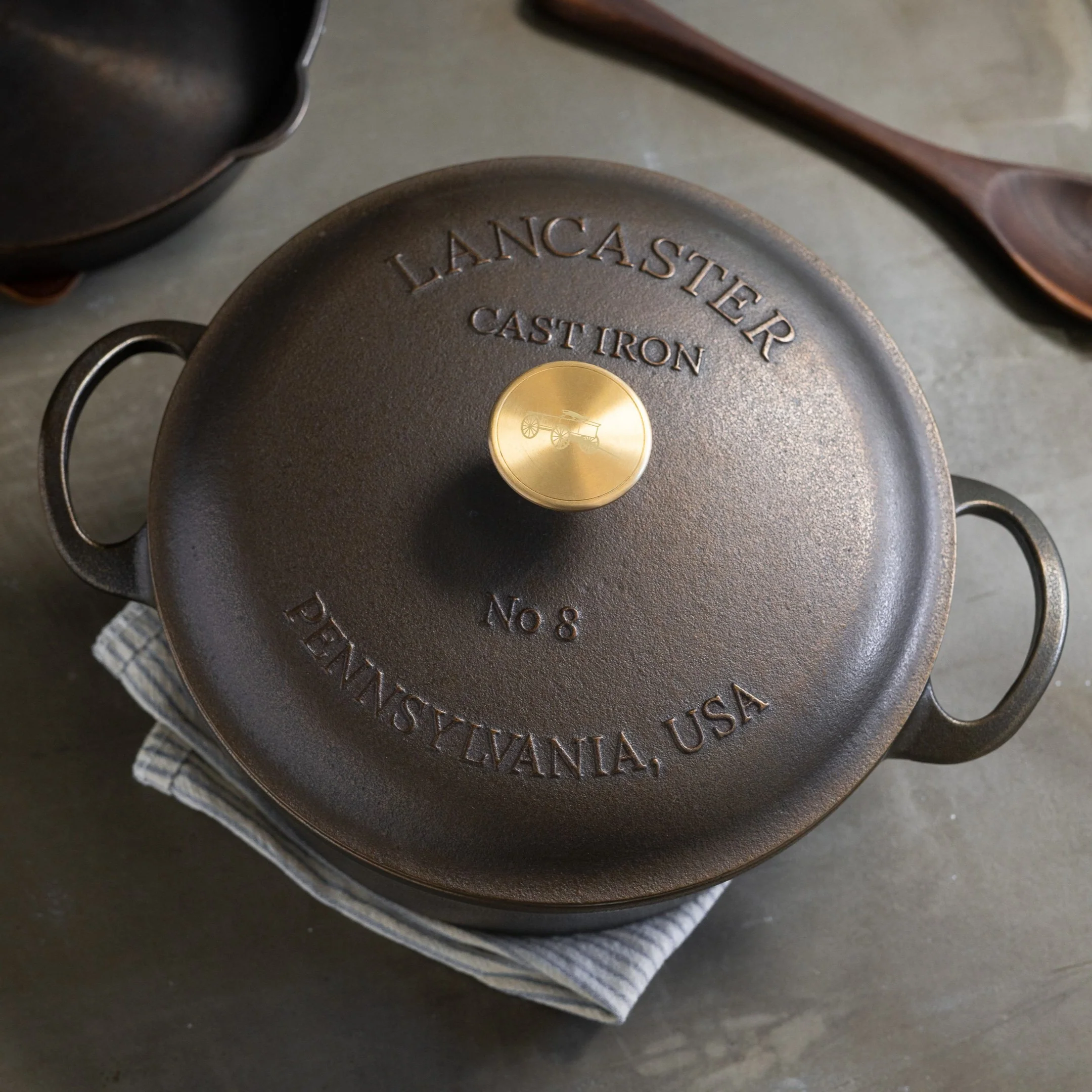 Lancaster No. 8 Cast Iron Lid - Image 7
